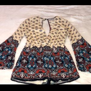 Fashion Nova Dessert Night Romper Size M